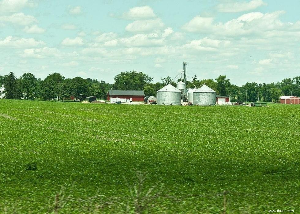 États avec le plus de terres agricoles 