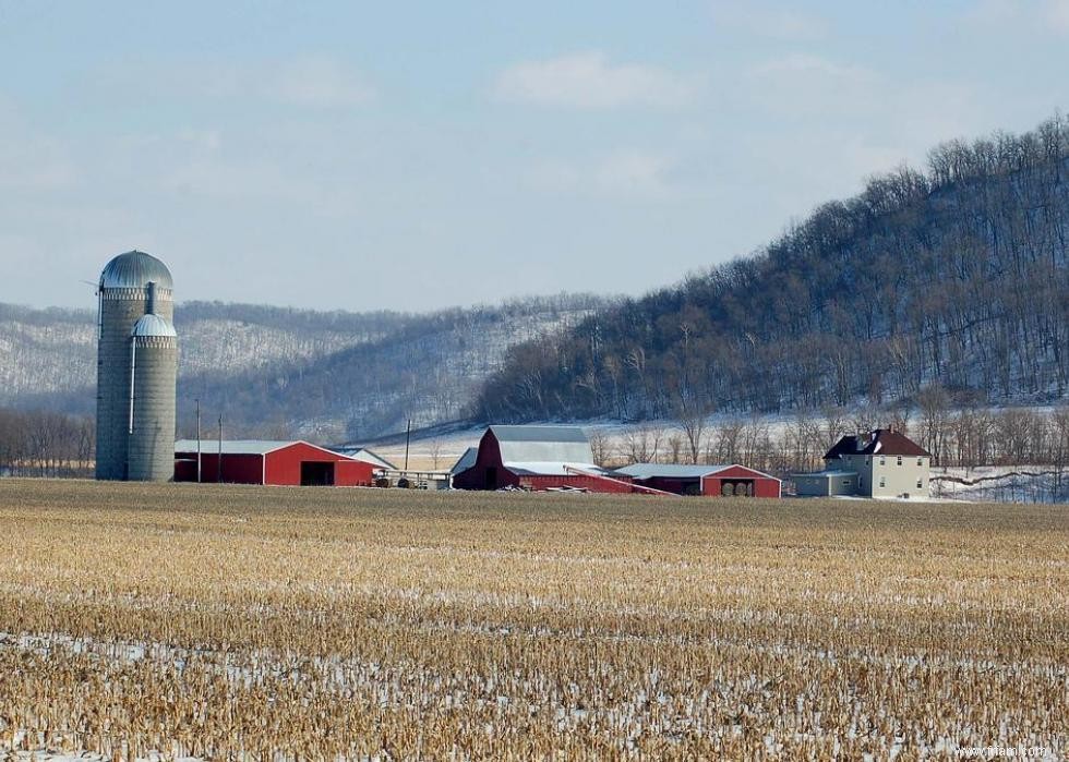 États avec le plus de terres agricoles 