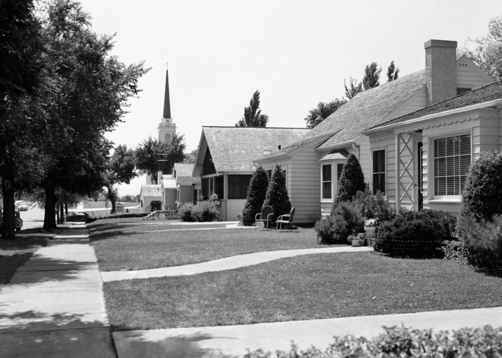 Combien coûtait une maison typique dans votre état en 1950 