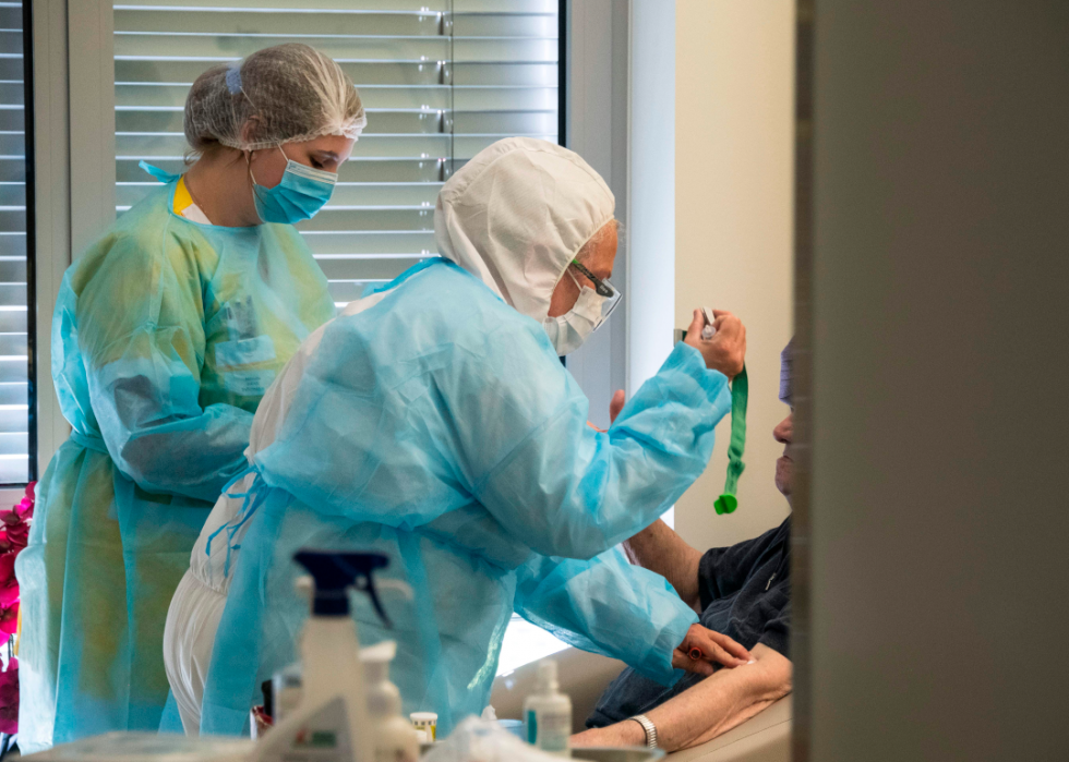 États avec le plus de foyers de soins non préparés à l infection 