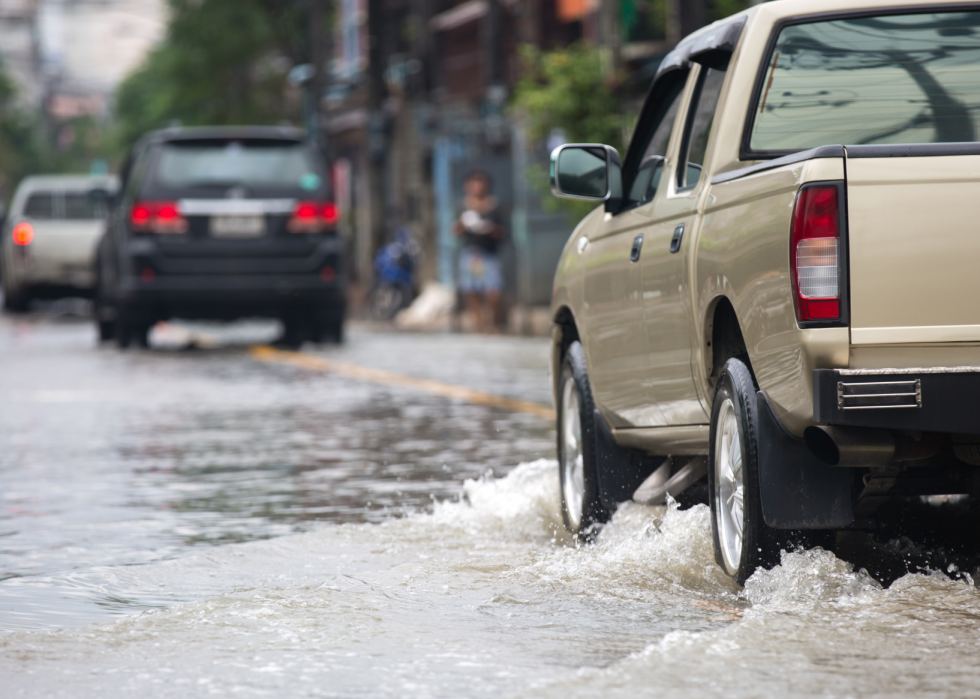 États les plus exposés au risque d inondation 