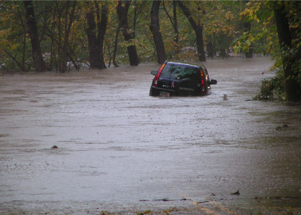 États les plus exposés au risque d inondation 