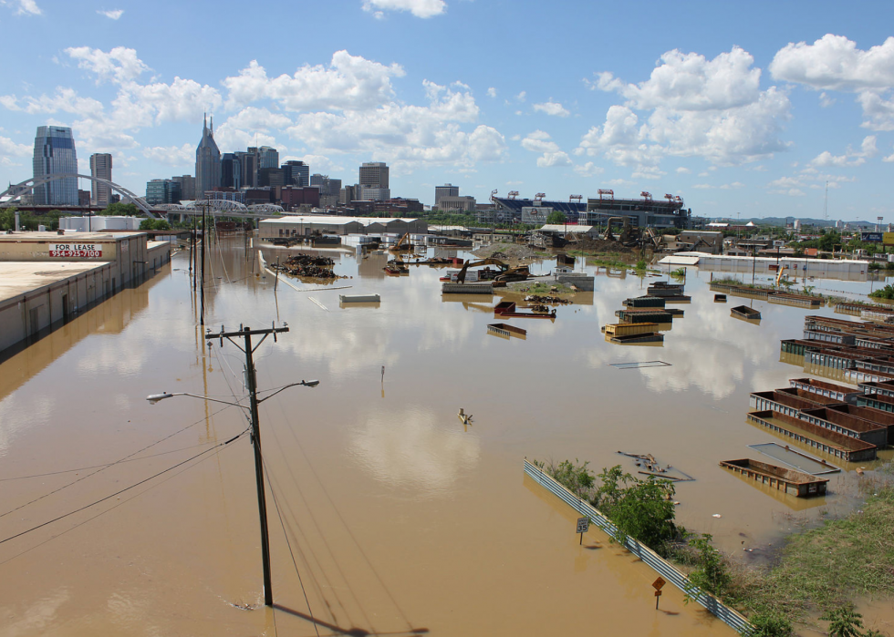 États les plus exposés au risque d inondation 