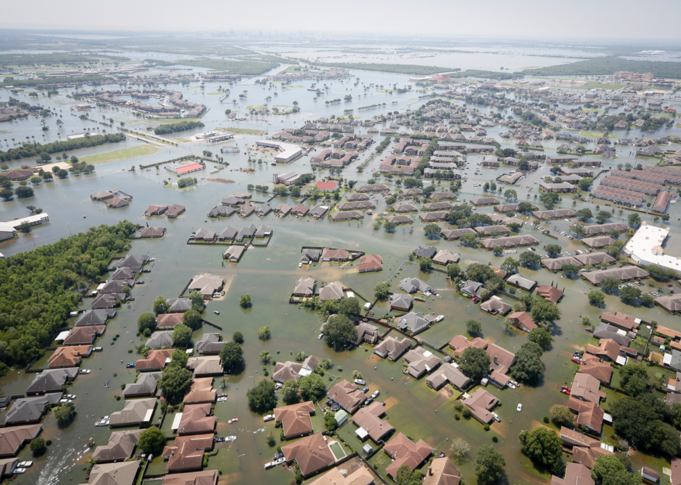 États les plus exposés au risque d inondation 