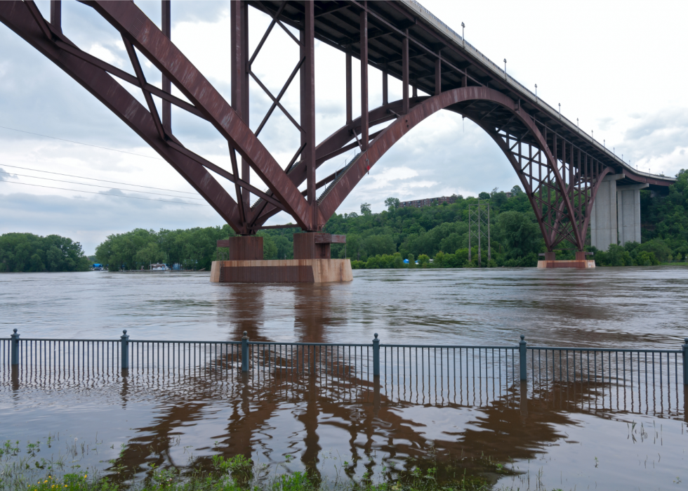 États les plus exposés au risque d inondation 