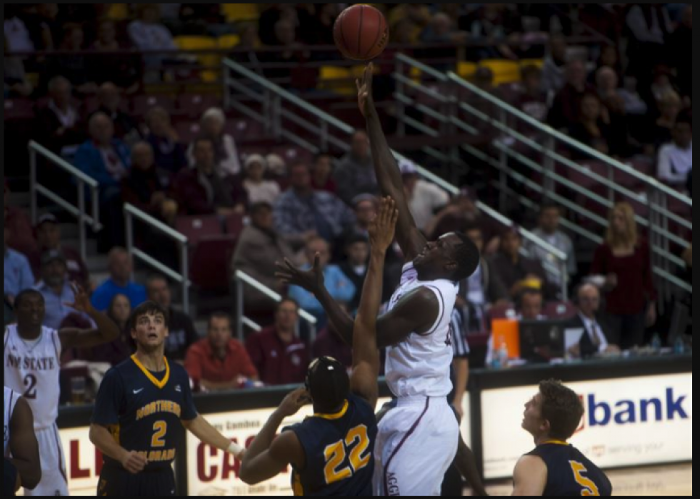 Meilleure équipe masculine de basket-ball universitaire dans chaque État 