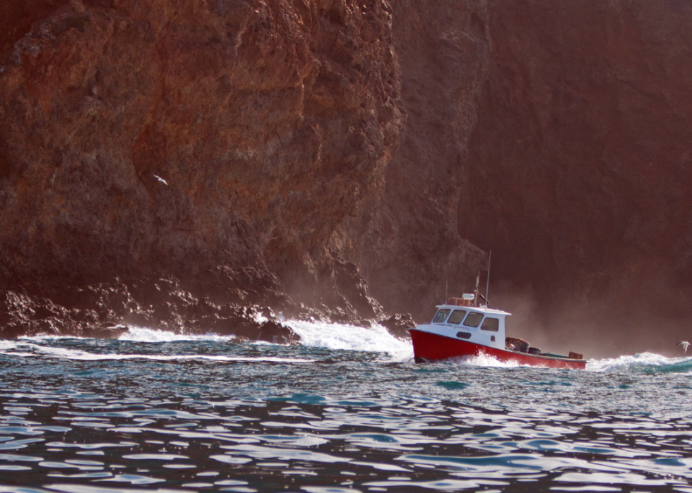 États comptant le plus de pêcheurs enregistrés 