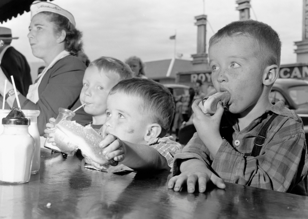 Photos historiques de l état et de la foire du comté de chaque état 