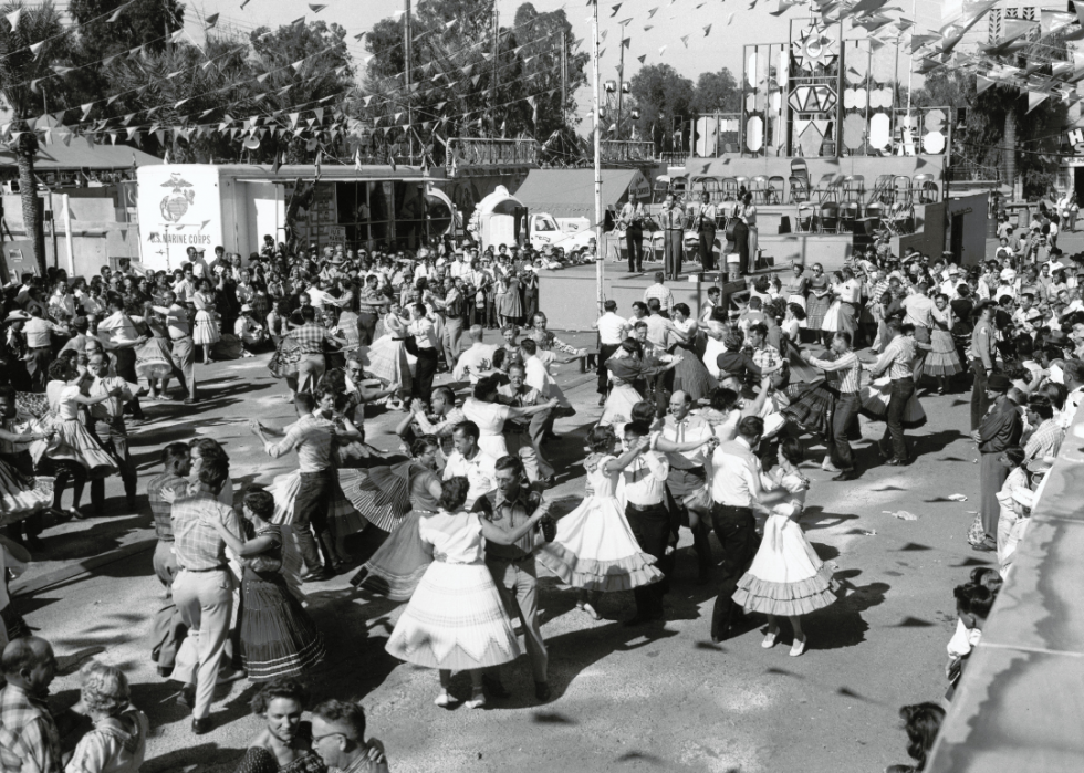 Photos historiques de l état et de la foire du comté de chaque état 