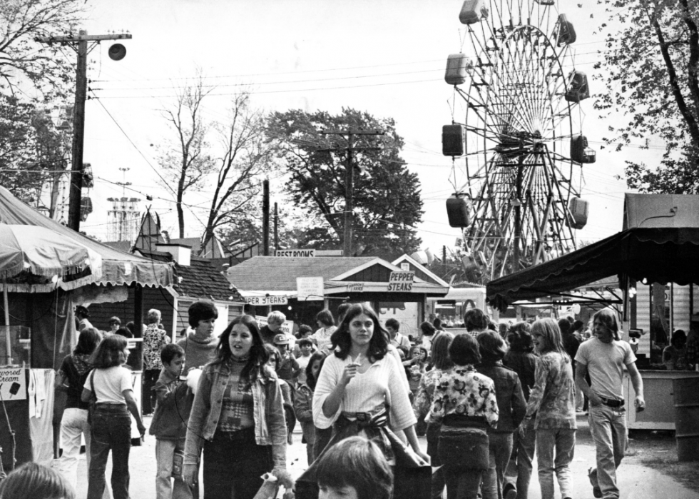 Photos historiques de l état et de la foire du comté de chaque état 