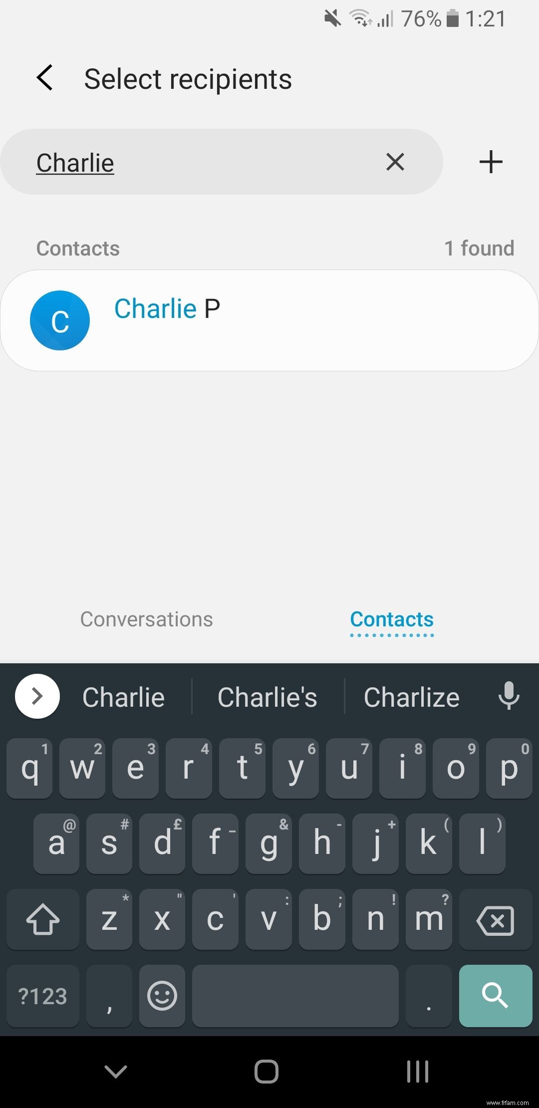 Comment transférer un texte sur Android 