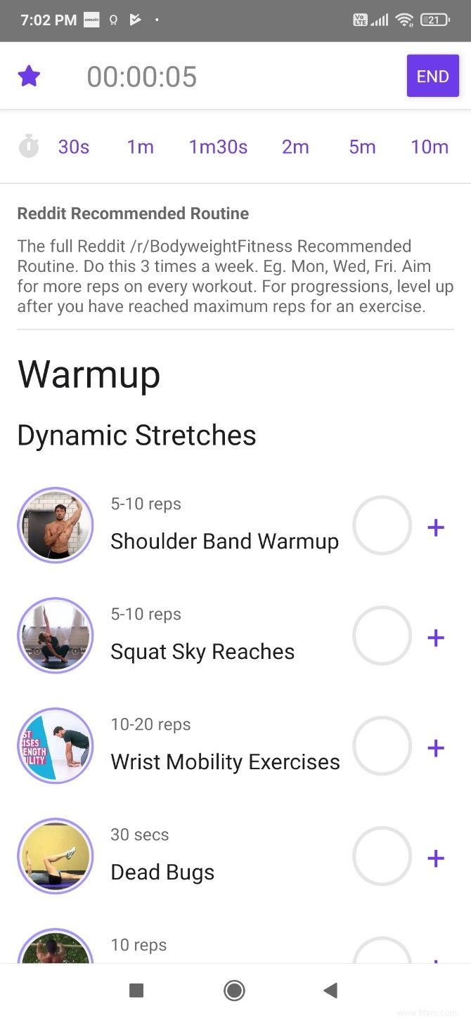 5 applications de fitness gratuites pour développer une habitude d exercice d entraînements réguliers 