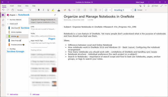 Comment organiser vos blocs-notes avec OneNote 