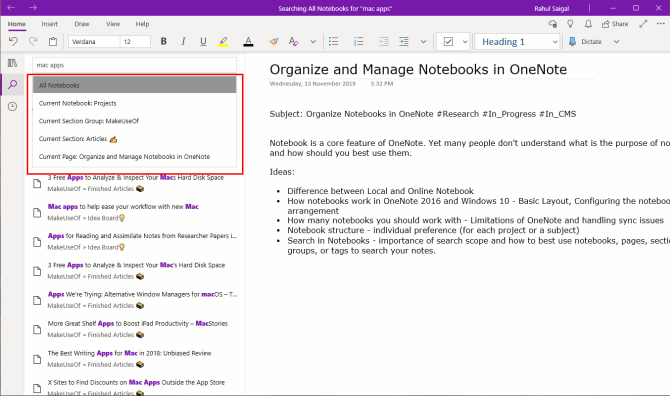 Comment organiser vos blocs-notes avec OneNote 