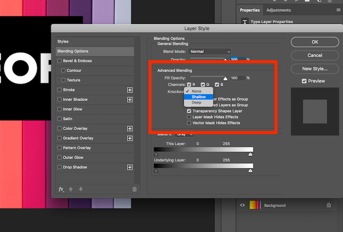 Comment créer un effet Knockout dans Photoshop et Illustrator 