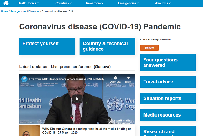 Coronavirus COVID-19 :15 sites auxquels vous pouvez faire confiance pour obtenir des informations fiables 