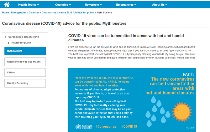 Coronavirus COVID-19 :15 sites auxquels vous pouvez faire confiance pour obtenir des informations fiables 