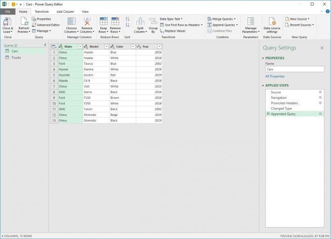 Comment combiner plusieurs ensembles de données dans Microsoft Excel à l aide de Power Query 