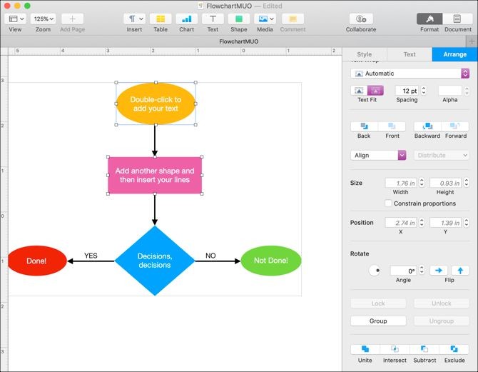 Comment créer un organigramme simple dans Pages sur Mac 