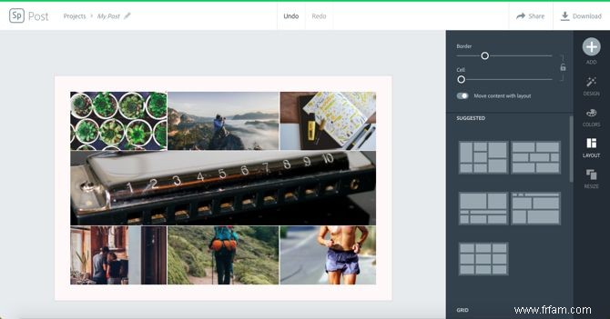 Comment utiliser Adobe Spark comme application de collage de photos gratuite 