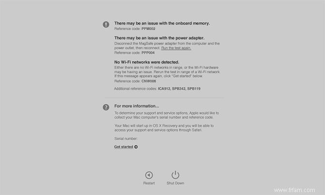 Comment identifier les problèmes Mac avec les tests de diagnostic matériel Apples 