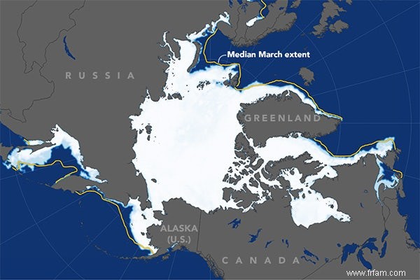 Jamais auparavant si peu de glace antarctique 