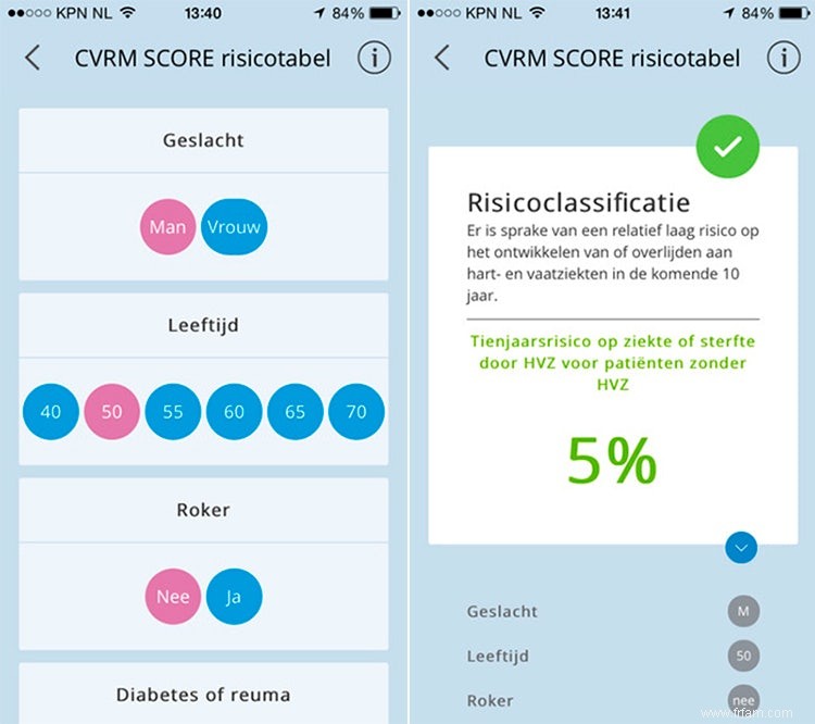 Application pour le cœur et les vaisseaux 