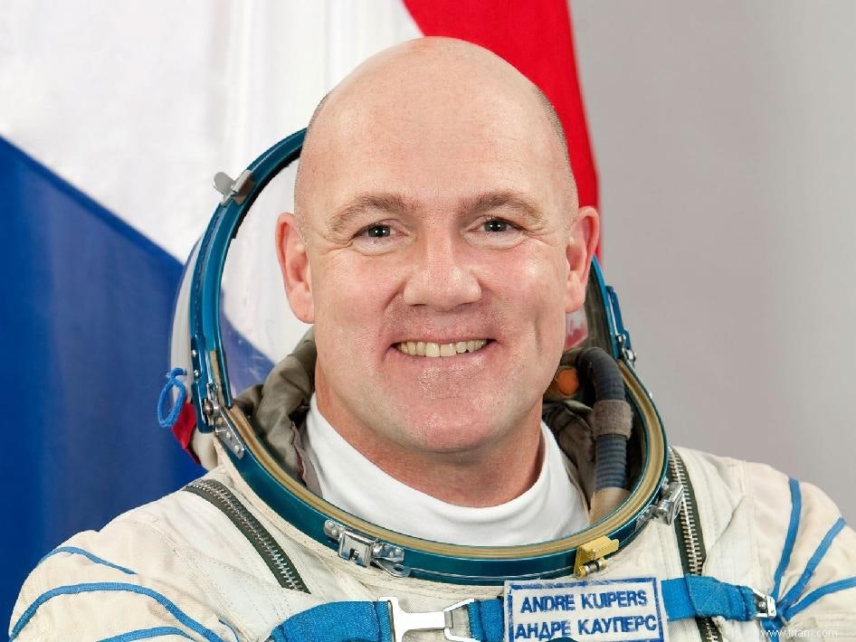 L astronaute Kuipers de retour sur terre 