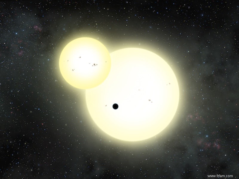 Kepler découvre la plus grande et la plus large planète à double étoile de tous les temps 