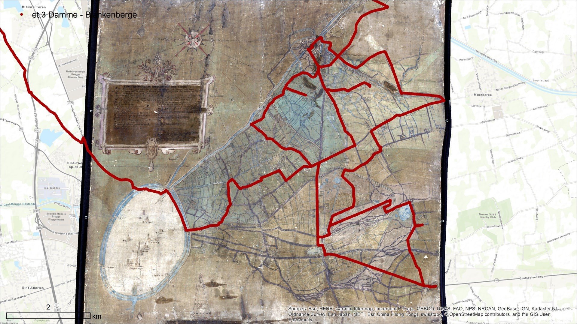 Pourbus Troubadour (2) - sur les traces des cartographes du XVIe siècle 