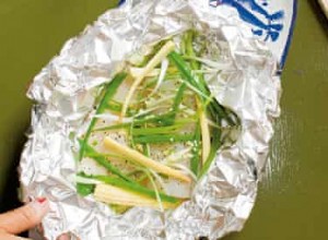 Livre de cuisine de l élève :Poisson en papillote à la chinoise 