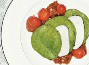 Recette de crêpes au basilic de Paul et ragoût de tomates cerises 