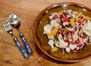 La recette de la salade de grenade, orange et chou-fleur d Angela Hartnett 