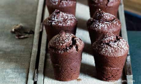 Recette végane de timbales chocolat-tahini 