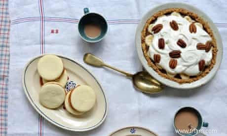 Cuisson au lait concentré:recettes de tarte au banoffee et alfajores 