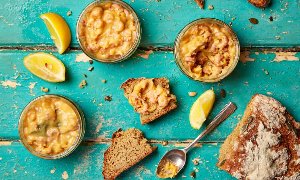 Le cuisinier du week-end :oh, j aime bien être au bord de la mer - Salade de crabe et crevettes en pot de Thomasina Miers 