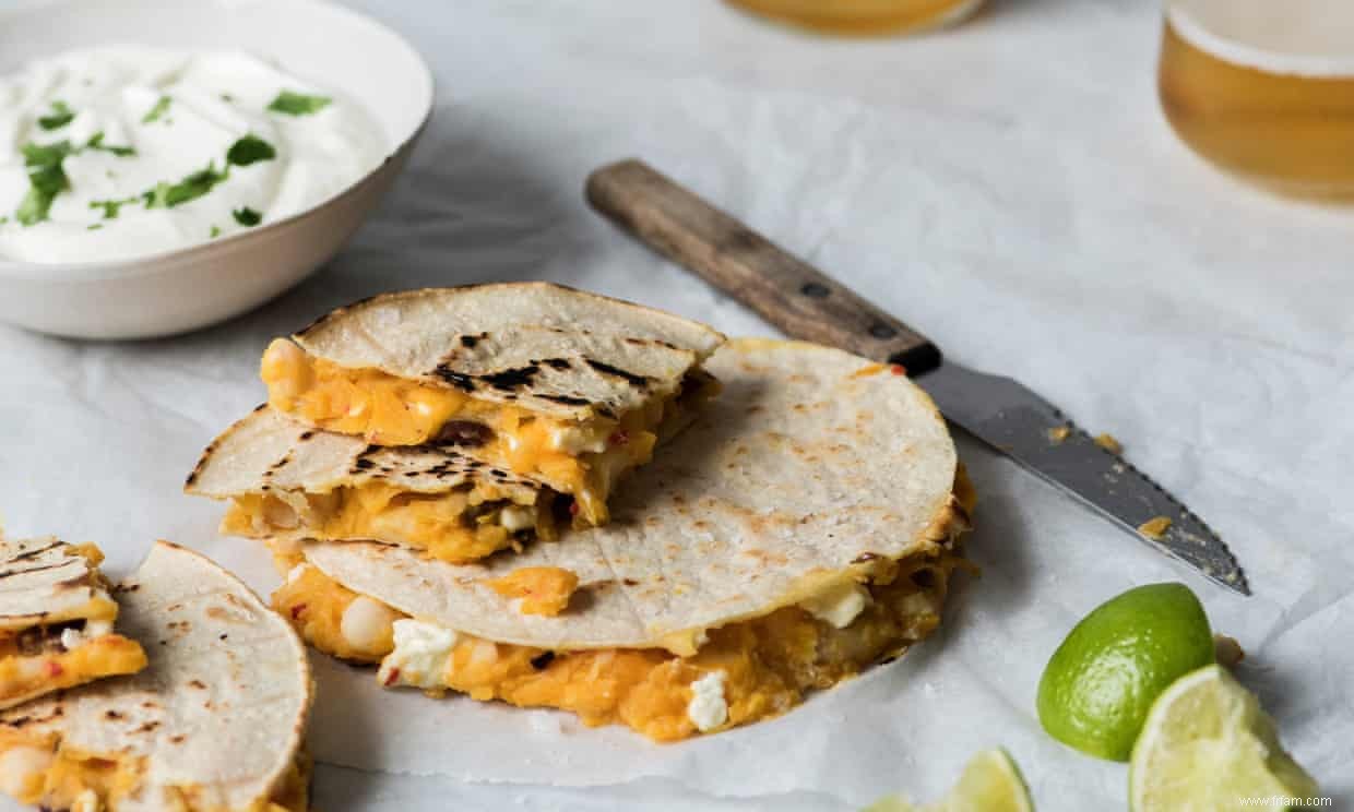 Pains plats savoureux et recettes rapides de quesadillas 