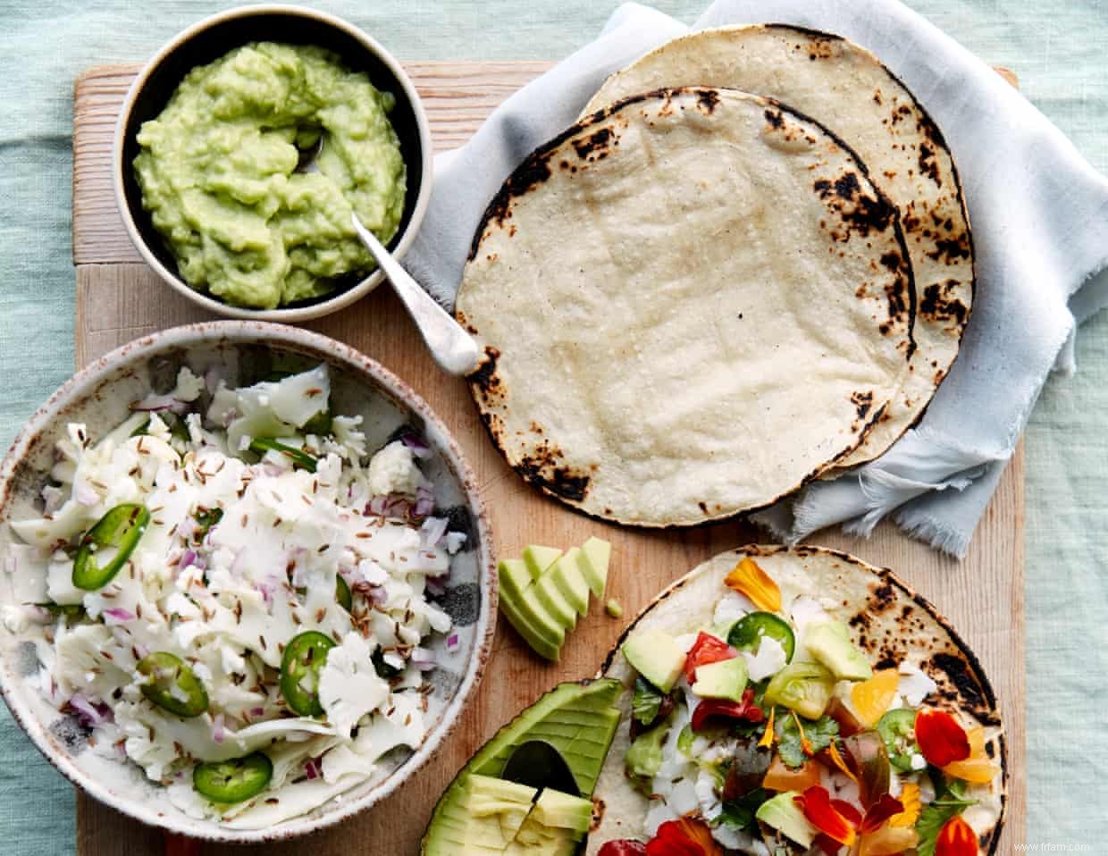 Recettes mexicaines de tacos et de quesadillas d Anna Jones 