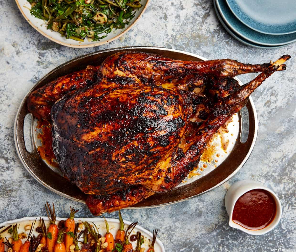 Dinde, haricots citronnés, carottes aigres-douces :les recettes de Thanksgiving de Yotam Ottolenghi 