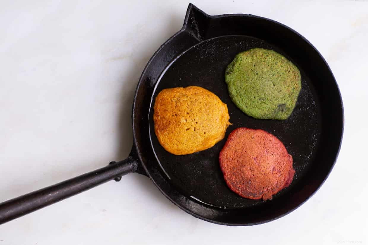 Comment transformer des restes de légumes en pancakes arc-en-ciel 