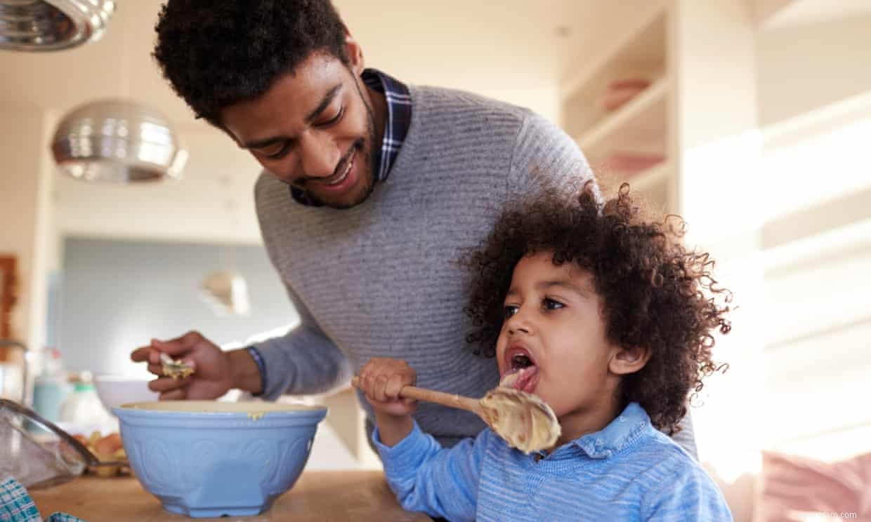  Gardez les ingrédients sur le sol!  - 15 conseils pour cuisiner avec les enfants 