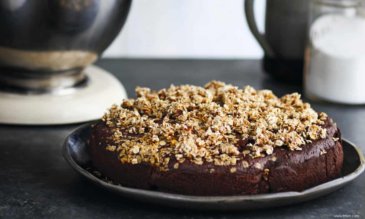 Stout et gâteau au chocolat avec avoine grillée par Claire Thomson 