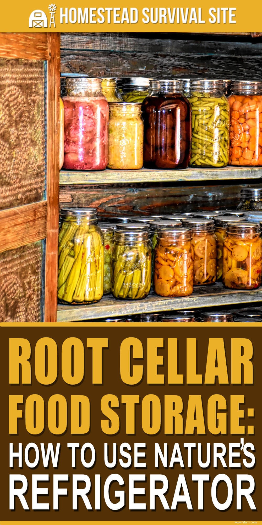 Stockage des aliments Root Cellar:Comment utiliser le réfrigérateur de la nature 