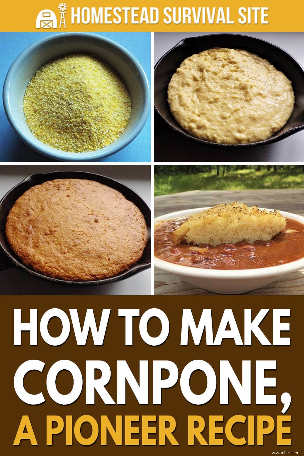 Comment faire du cornpone, une recette pionnière 