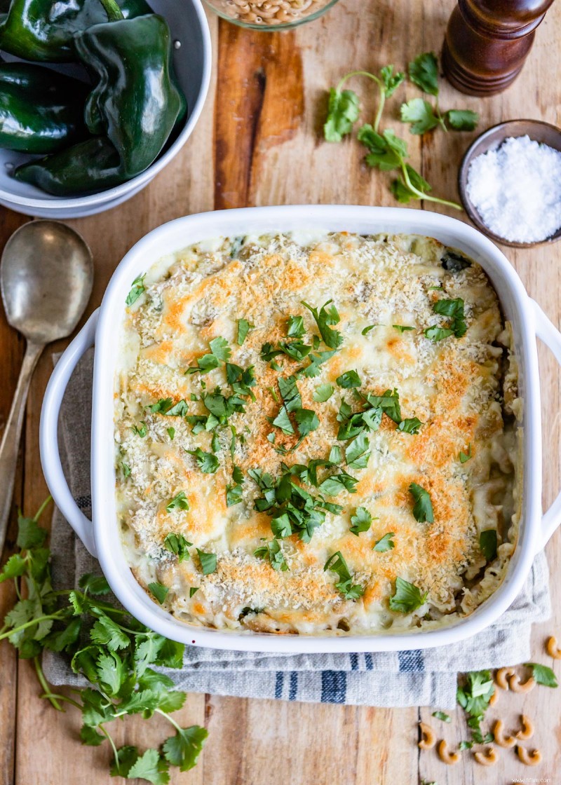 Macaroni au fromage Cheddar fort et Poblano rôti 