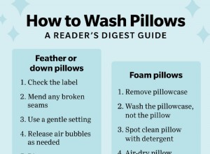 Comment laver les oreillers de la bonne façon 