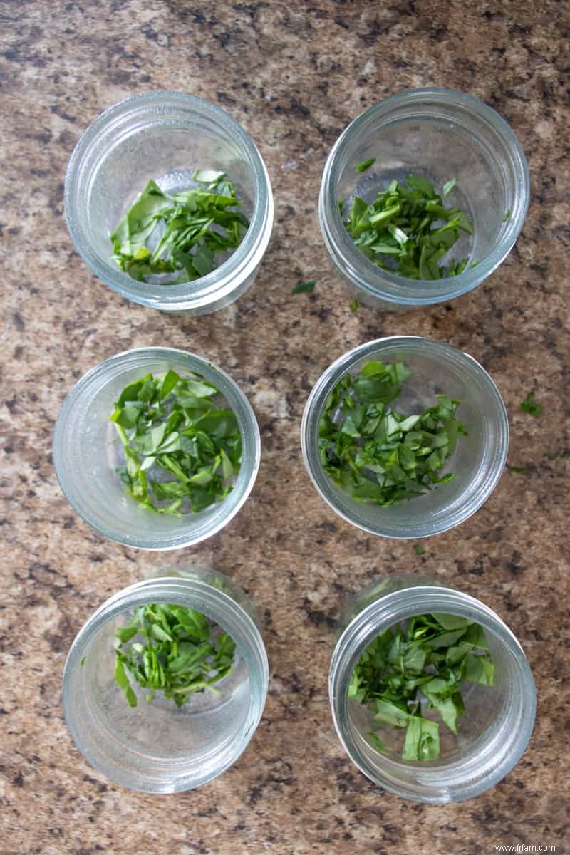 Bouchées sous vide aux poivrons rouges rôtis et au blanc d œuf 