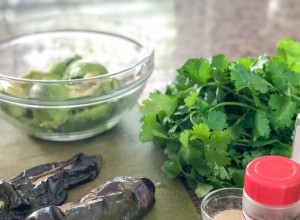 Poblano et guacamole au piment vert 