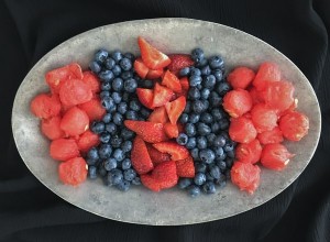 Salade de fruits au melon et aux baies 