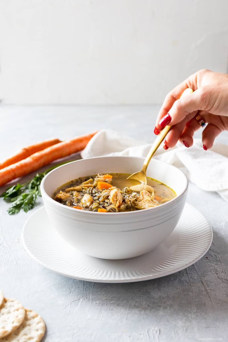 Soupe à la dinde et au riz 